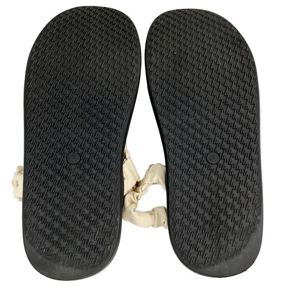 Circus NY Harlene Cream Black Comfort Platform Scrunch Sandals 8 - Picture 9 of 10